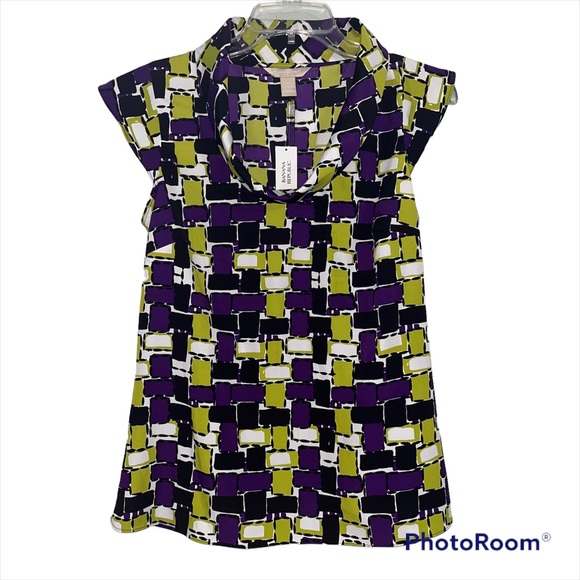 Banana Republic NWT size medium blouse w/cap sleeves - Picture 1 of 9